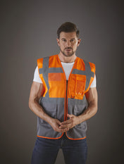 Hi-Vis Executive-Netzweste aus recyceltem Polyester | YHVW820