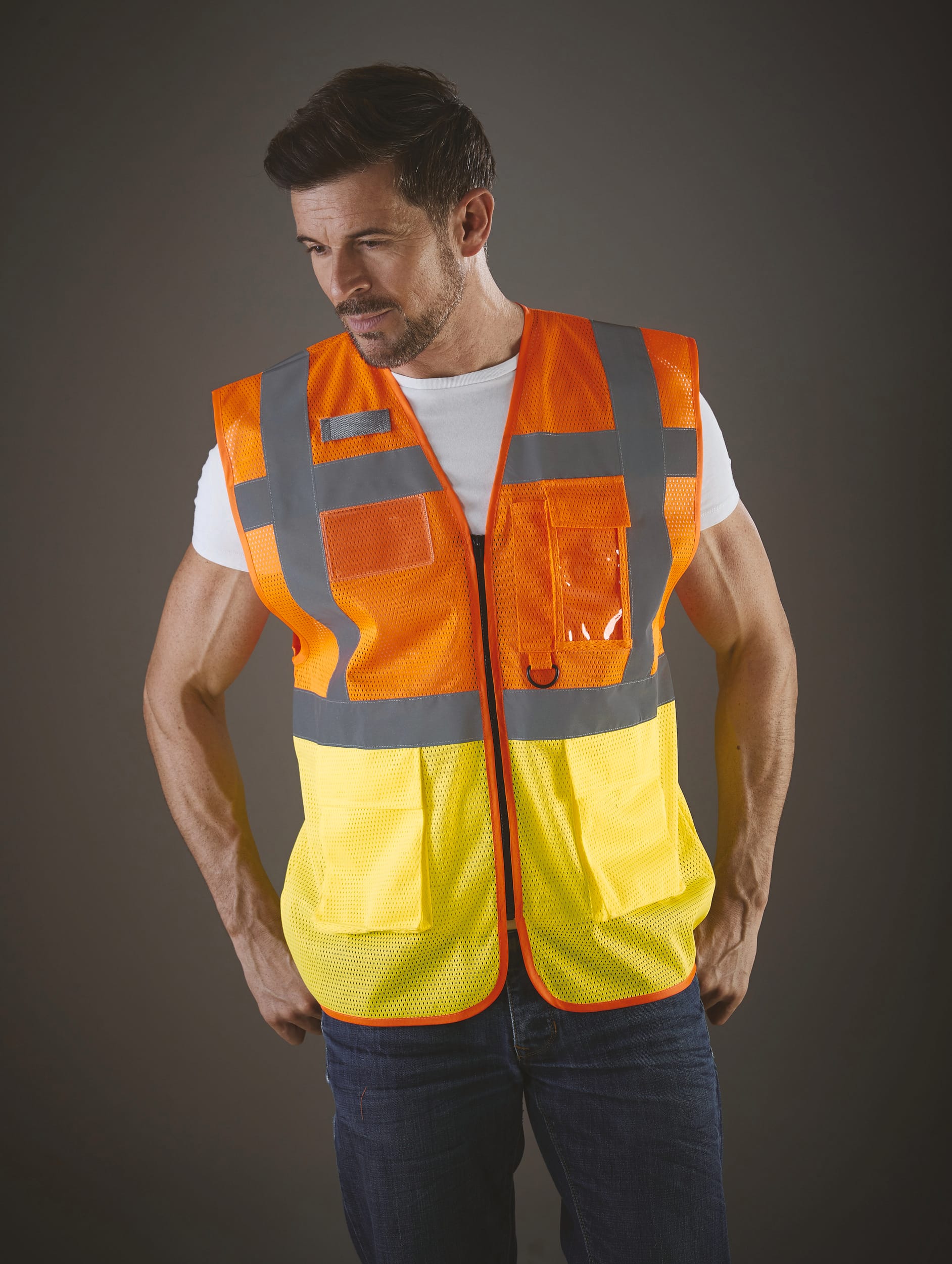 Hi-Vis Executive-Netzweste aus recyceltem Polyester | YHVW820