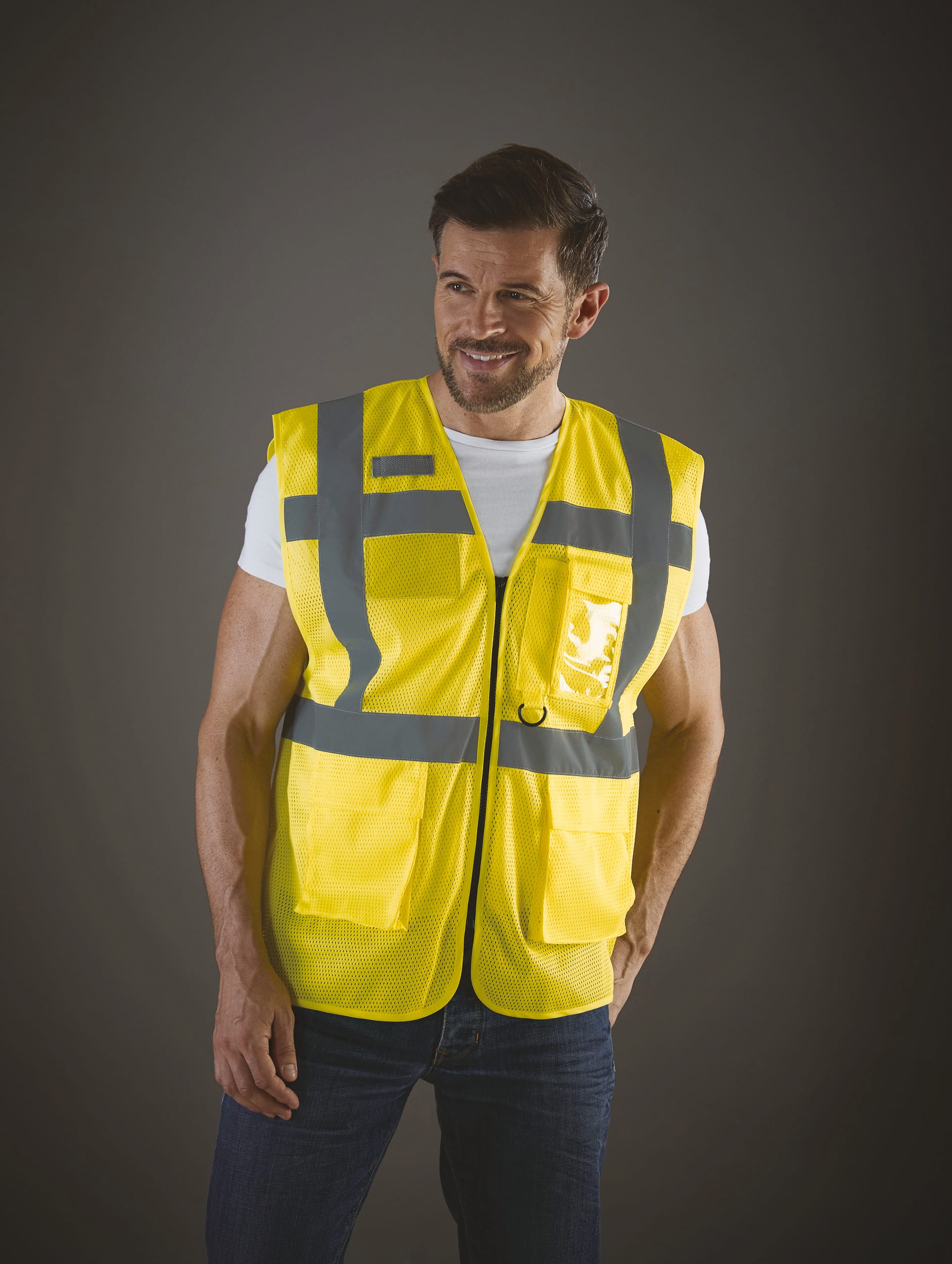 Hi-Vis Executive-Netzweste aus recyceltem Polyester | YHVW820