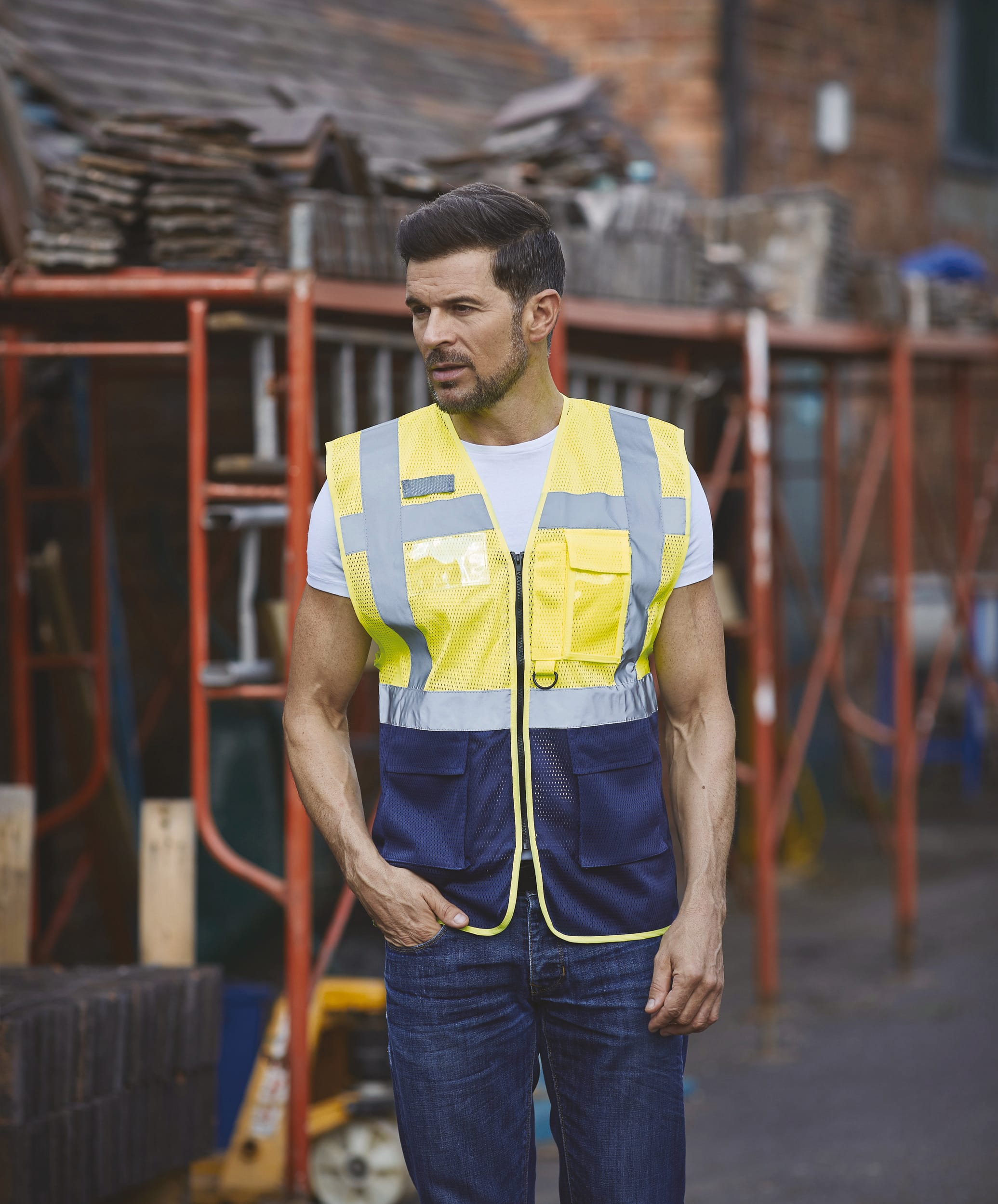 Hi-Vis Executive-Netzweste aus recyceltem Polyester | YHVW820