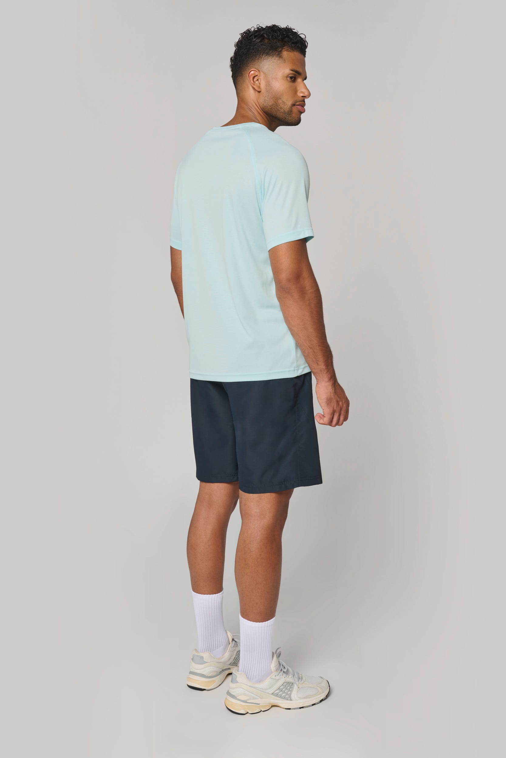 Camiseta deportiva reciclada con cuello redondo para hombre - PA4012