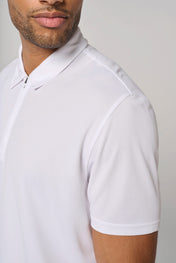 Men's 1/4 Zip Sports Polo Shirt | PA492