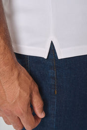 Men's 1/4 Zip Sports Polo Shirt | PA492