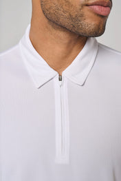 Men's 1/4 Zip Sports Polo Shirt | PA492