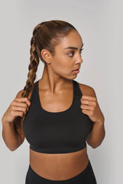 Reggiseno sportivo da donna con dorso a vogatore in poliestere riciclato | PA096