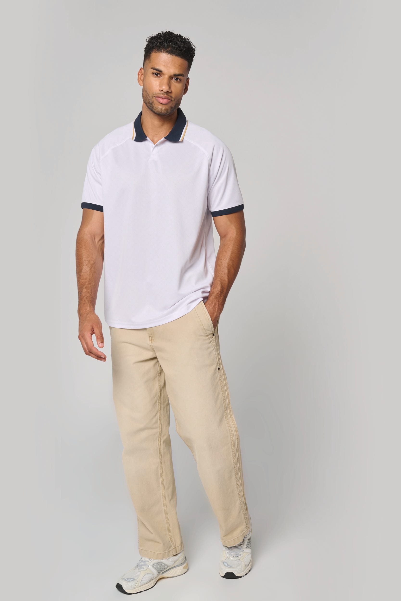 Polo unisex informal de punto de poliéster reciclado | PA497