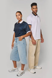 Polo unisex informal de punto de poliéster reciclado | PA497