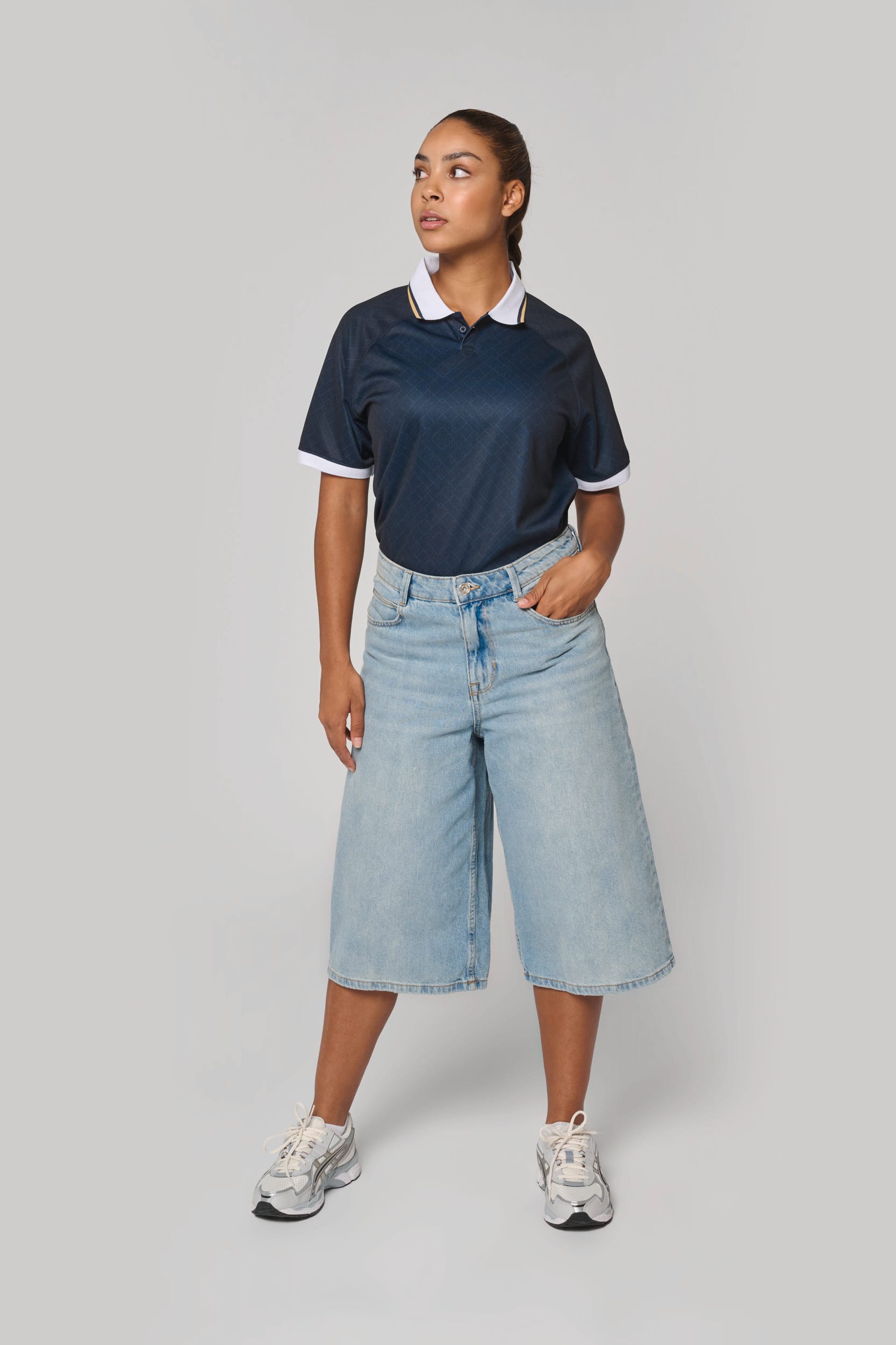 Polo unisex informal de punto de poliéster reciclado | PA497