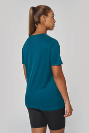 T-shirt sportiva da donna riciclata a girocollo - PA4013