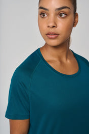 T-shirt sportiva da donna riciclata a girocollo - PA4013