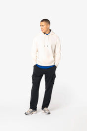 Native Spirit NS777 - Eco-friendly Men's French Terry Washed Effect Cargo Trousers