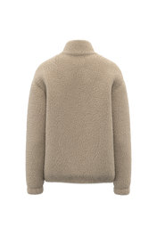 Spasso SP404 - Unisex Sherpa Dropped Shoulders Full Zip Sweatshirt