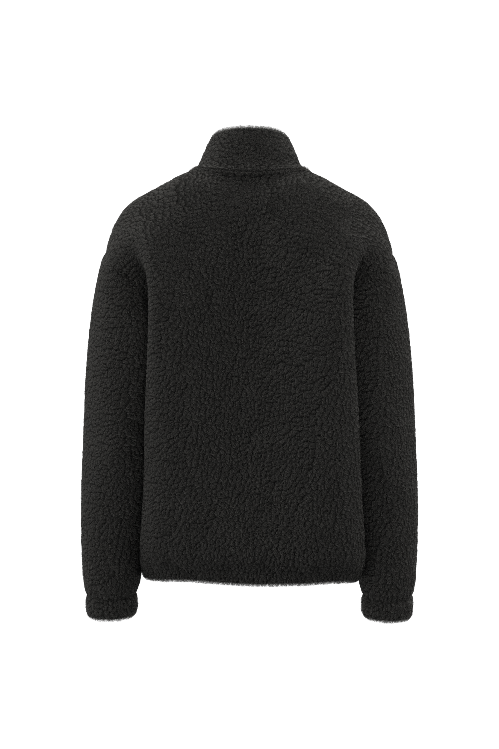 Spasso SP404 - Unisex Sherpa Dropped Shoulders Full Zip Sweatshirt