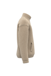 Spasso SP403 - Unisex Sherpa Dropped Shoulders Quarter Zip Sweatshirt