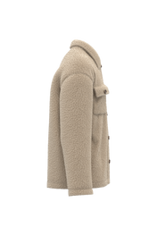 Spasso SP508 - Unisex Sherpa Dropped Shoulders Overshirt