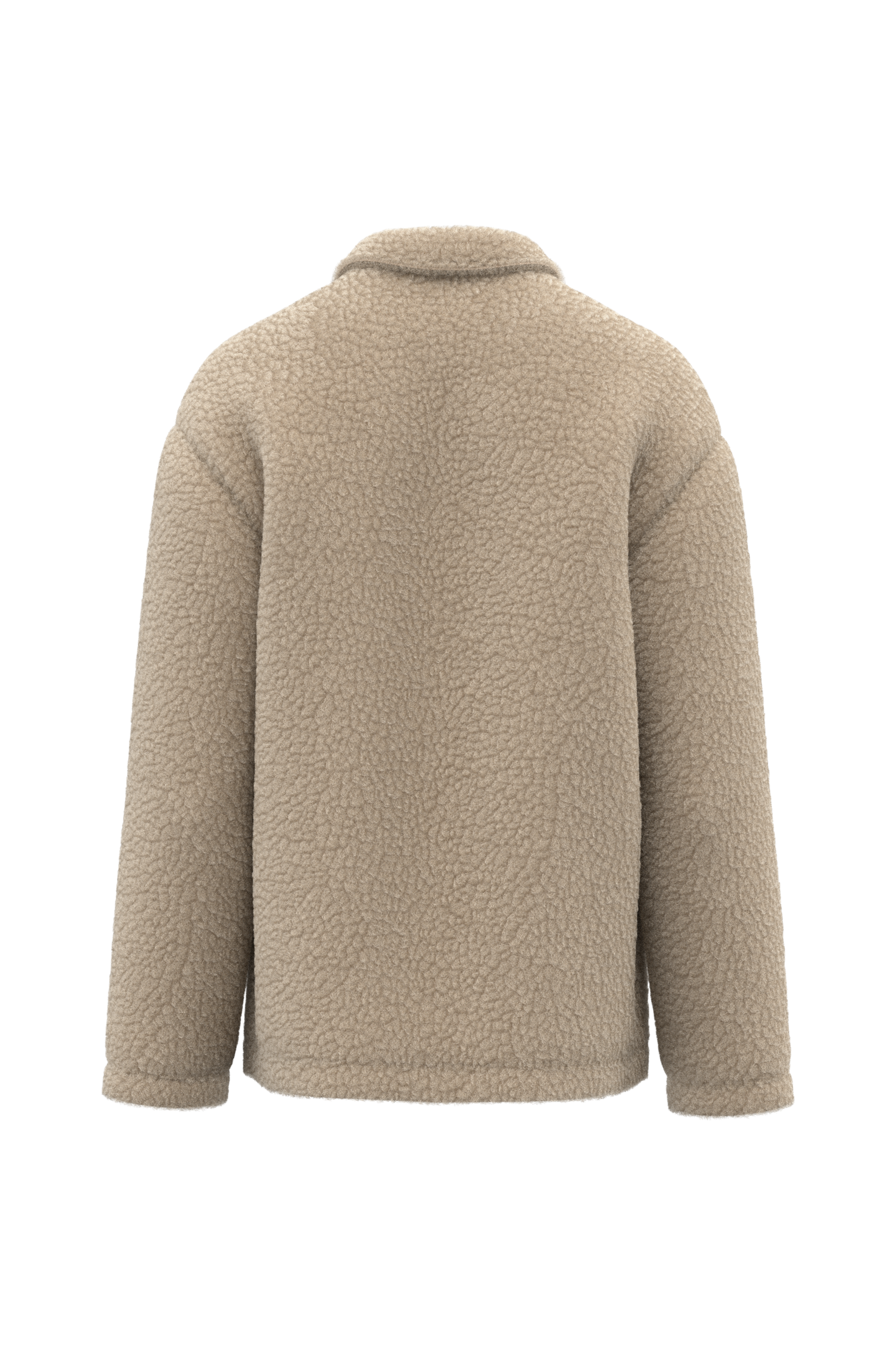 Spasso SP508 - Unisex Sherpa Dropped Shoulders Overshirt