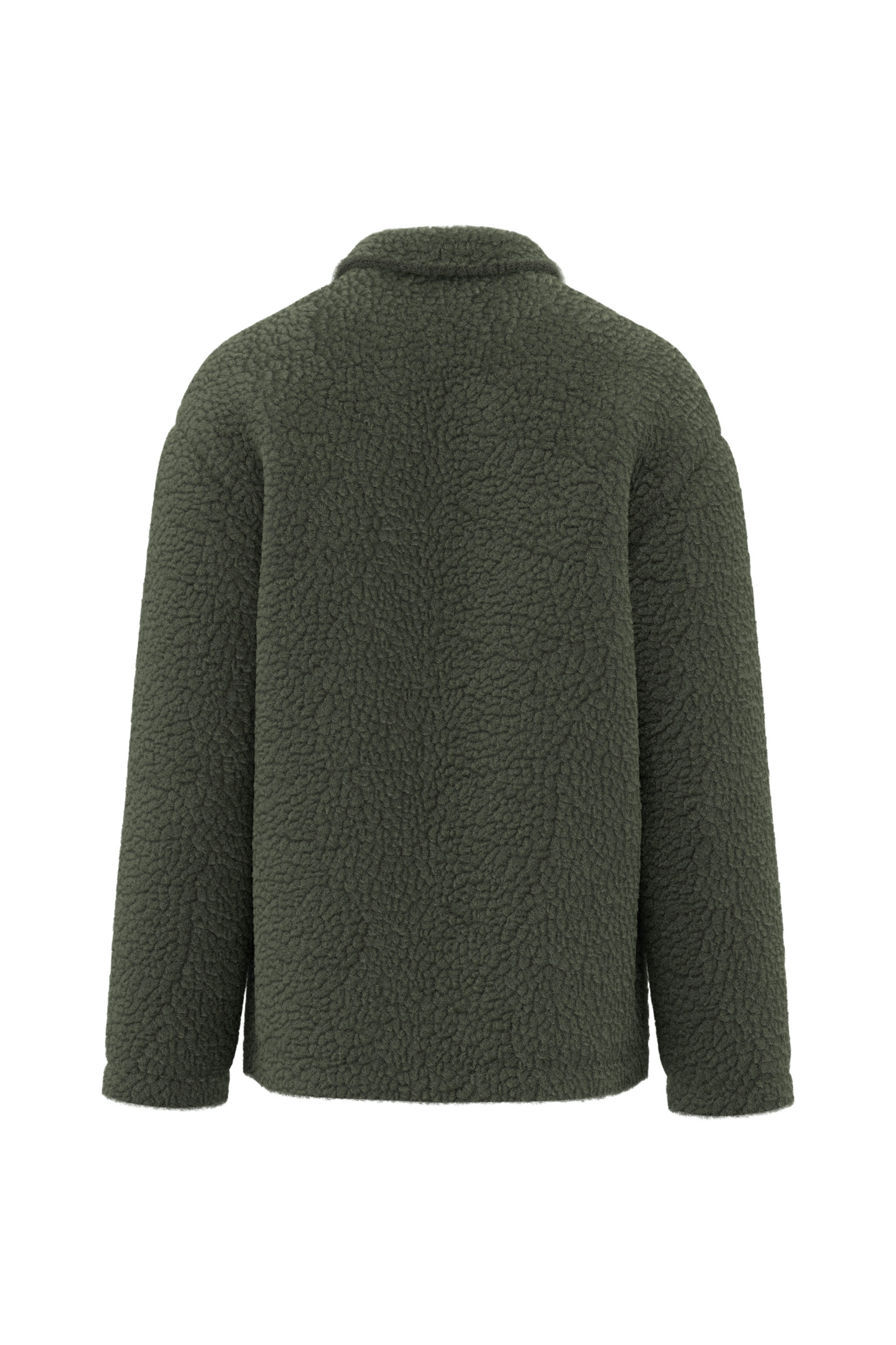 Spasso SP508 - Unisex Sherpa Dropped Shoulders Overshirt