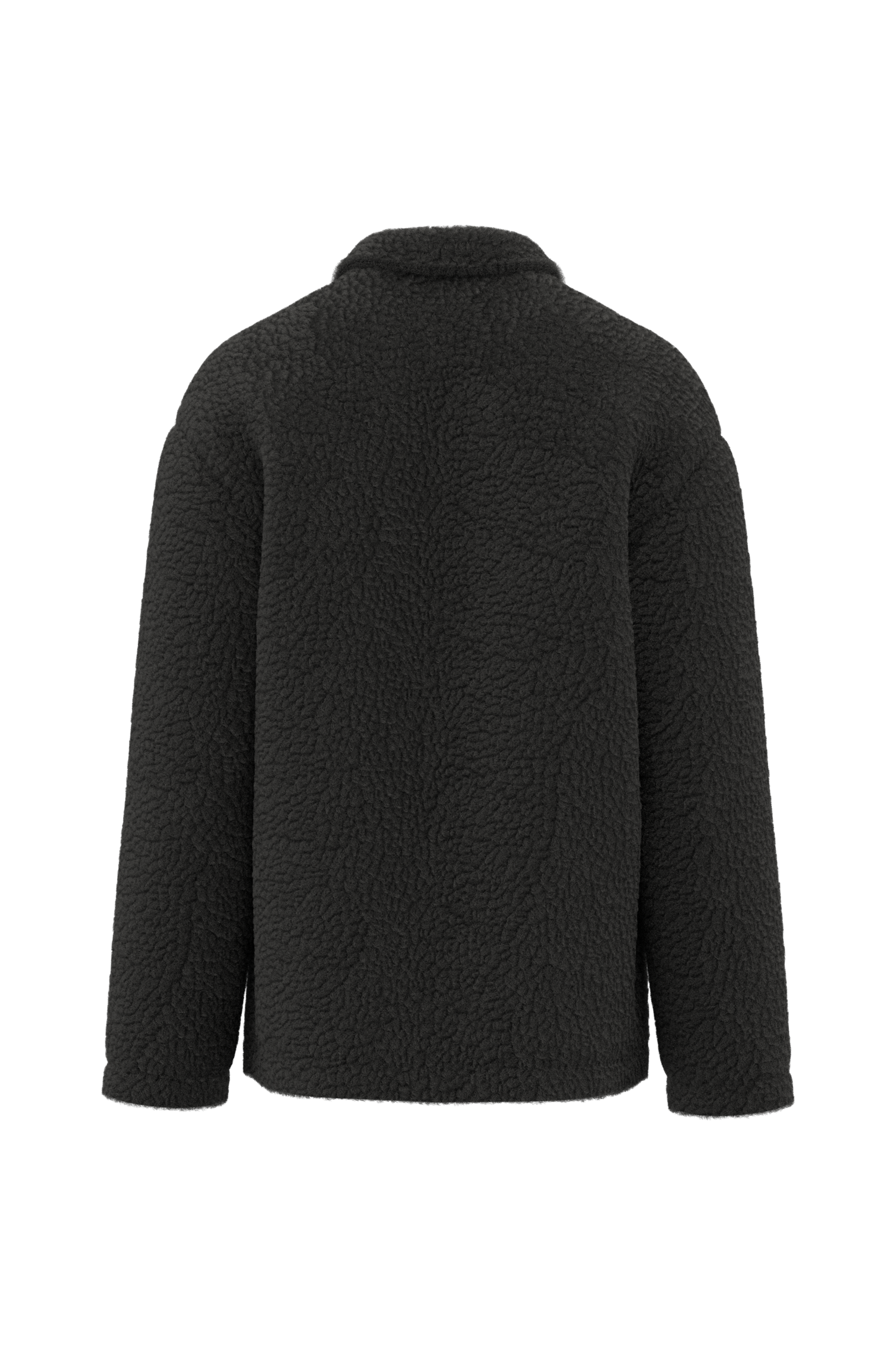 Spasso SP508 - Unisex Sherpa Dropped Shoulders Overshirt