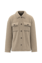 Spasso SP508 - Unisex Sherpa Dropped Shoulders Overshirt