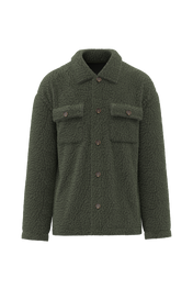 Spasso SP508 - Unisex Sherpa Dropped Shoulders Overshirt