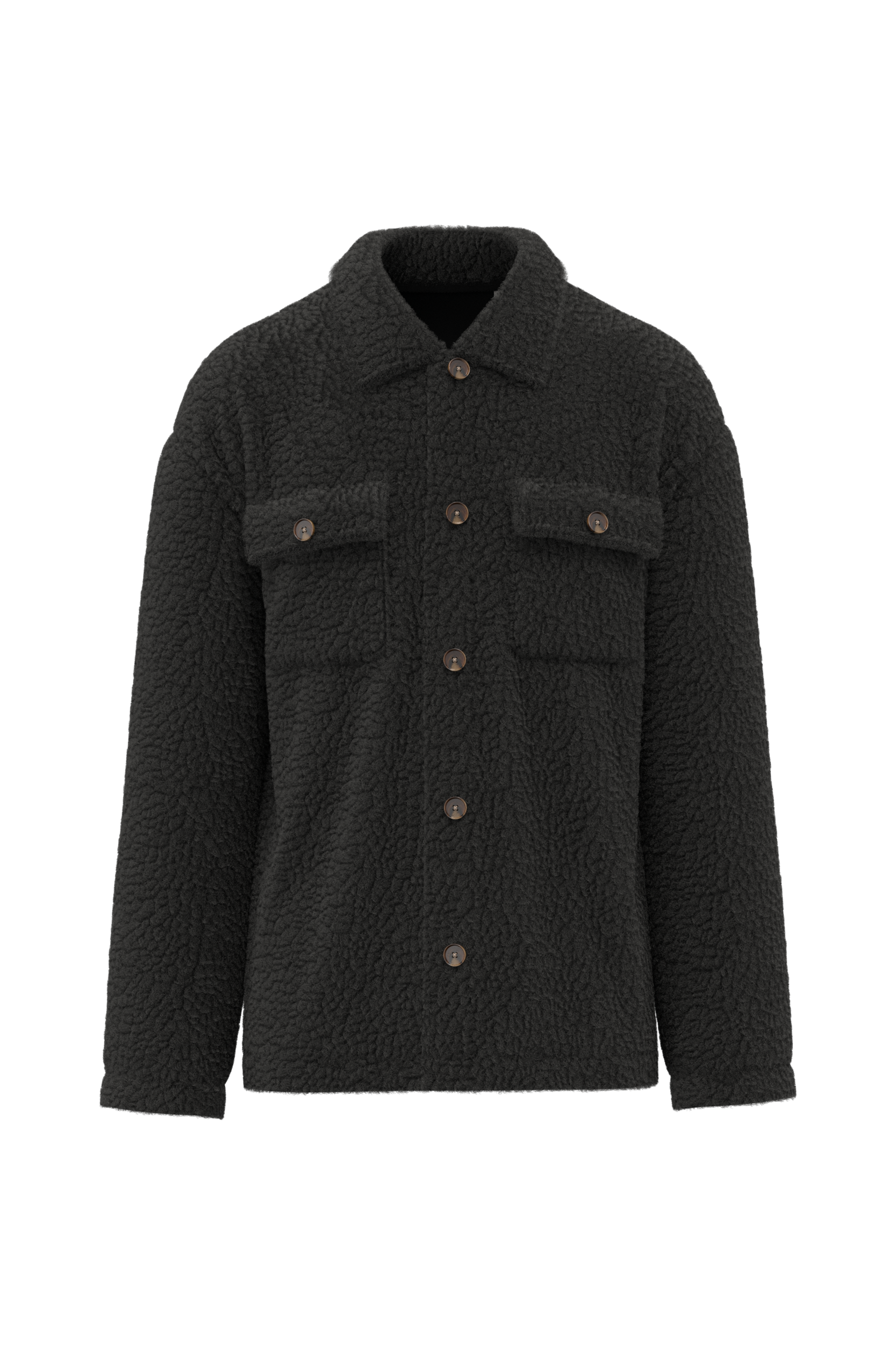 Spasso SP508 - Unisex Sherpa Dropped Shoulders Overshirt