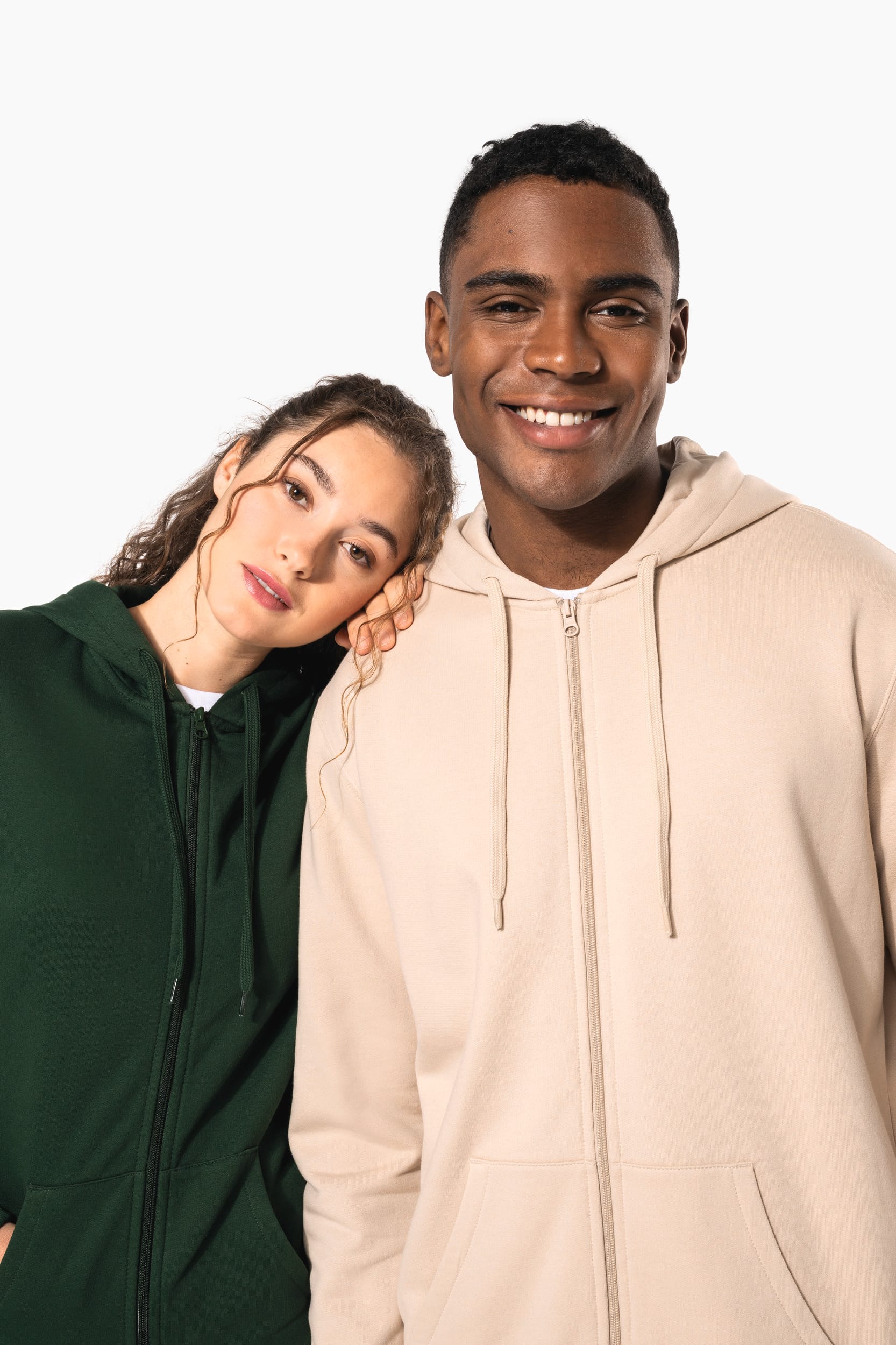 Sweat à capuche zippé recyclé unisexe – 280 g/m² | K4042