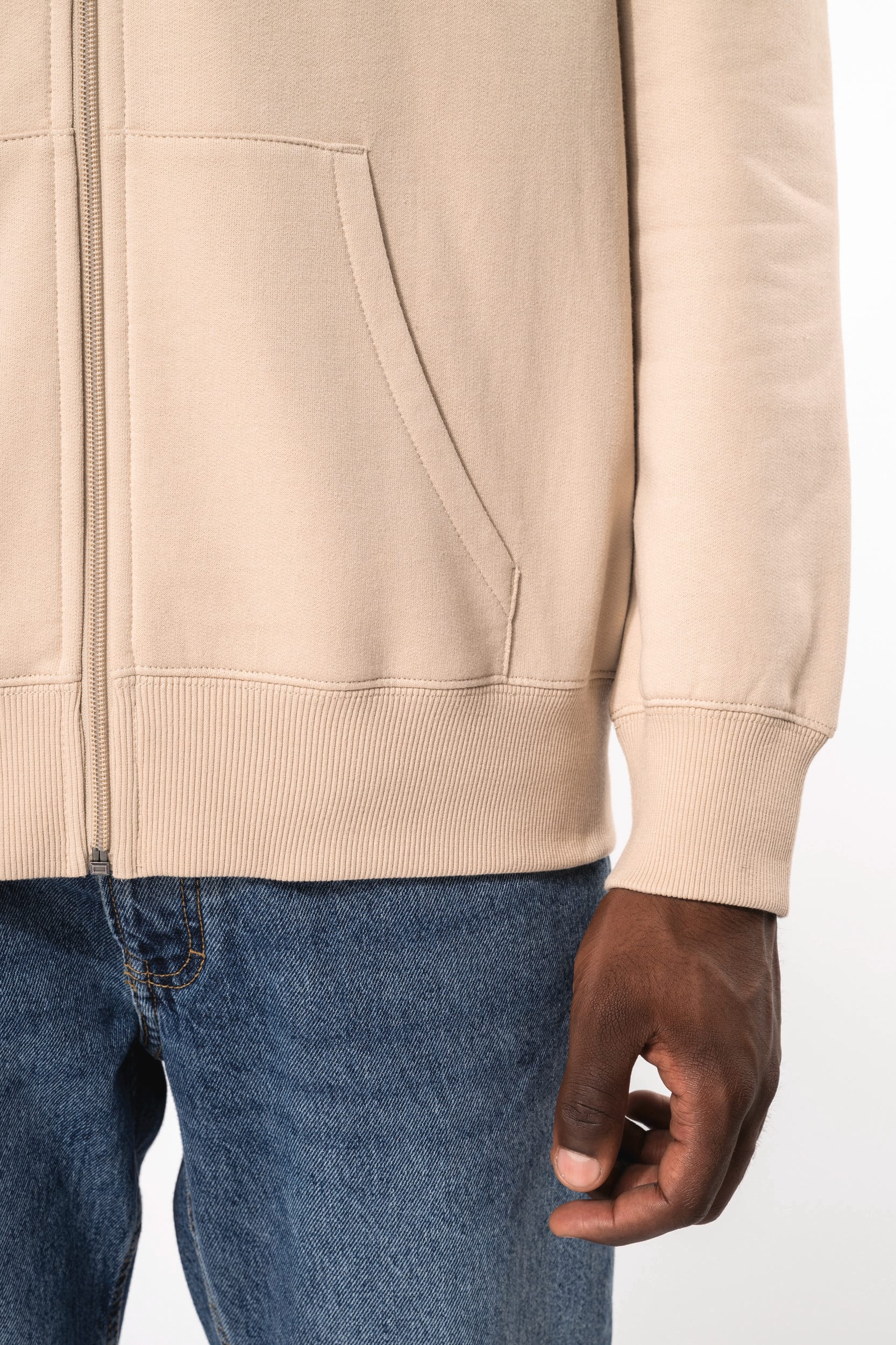 Sweat à capuche zippé recyclé unisexe – 280 g/m² | K4042