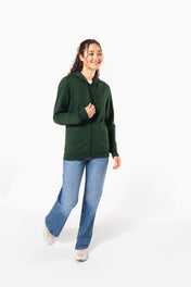 Sweat à capuche zippé recyclé unisexe – 280 g/m² | K4042