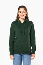 Sweat à capuche zippé recyclé unisexe – 280 g/m² | K4042