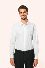 Kariban Premium PK500 - Camisa de popelín de manga larga para hombre