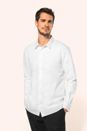 Kariban Premium PK500 - Camisa de popelín de manga larga para hombre