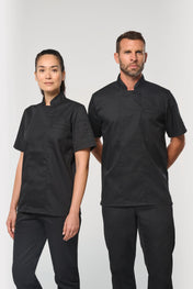 WK. Designed To Work WK501 - Unisex Breathable Short Sleeve Cooking Jacket