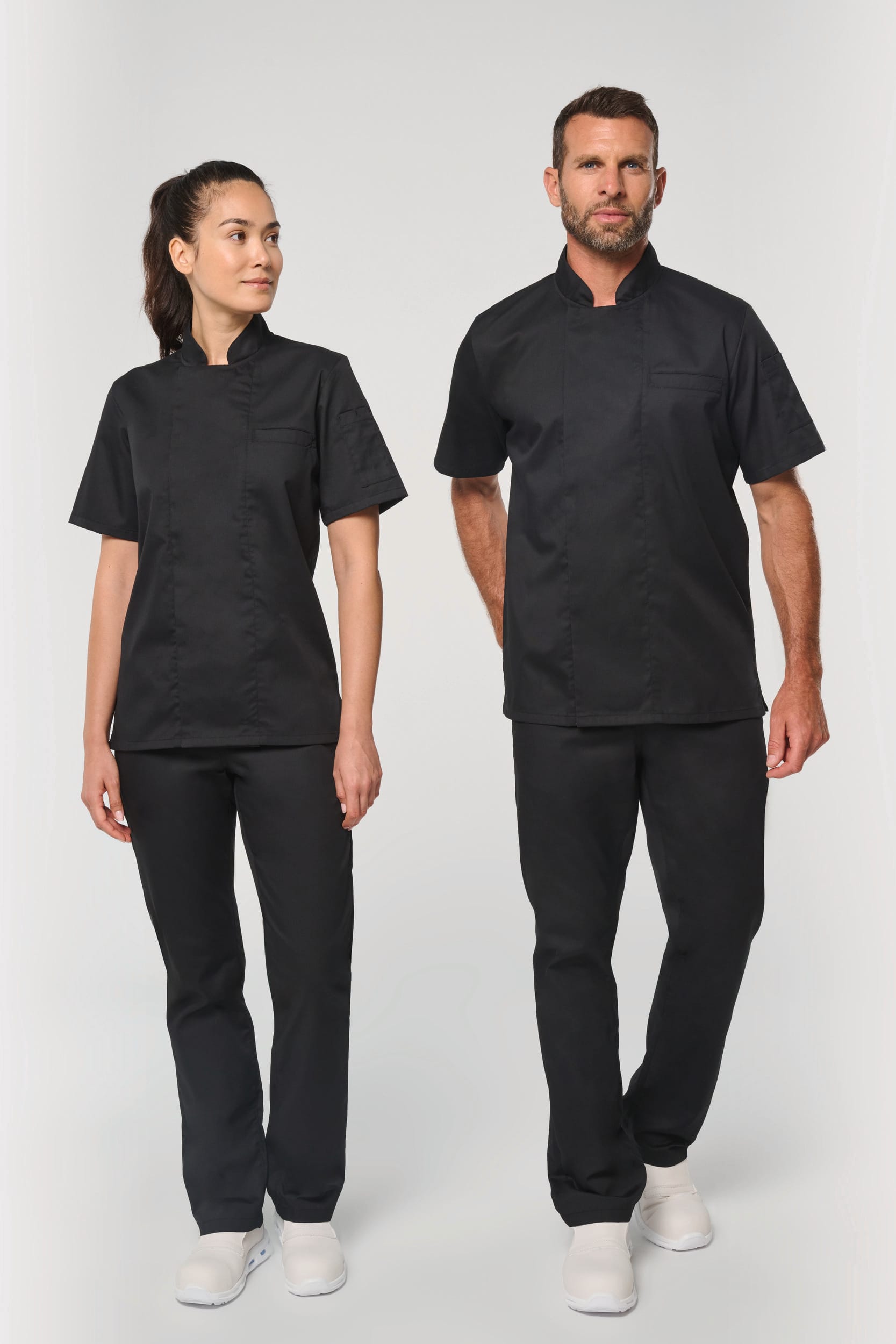 WK. Designed To Work WK501 - Unisex Breathable Short Sleeve Cooking Jacket