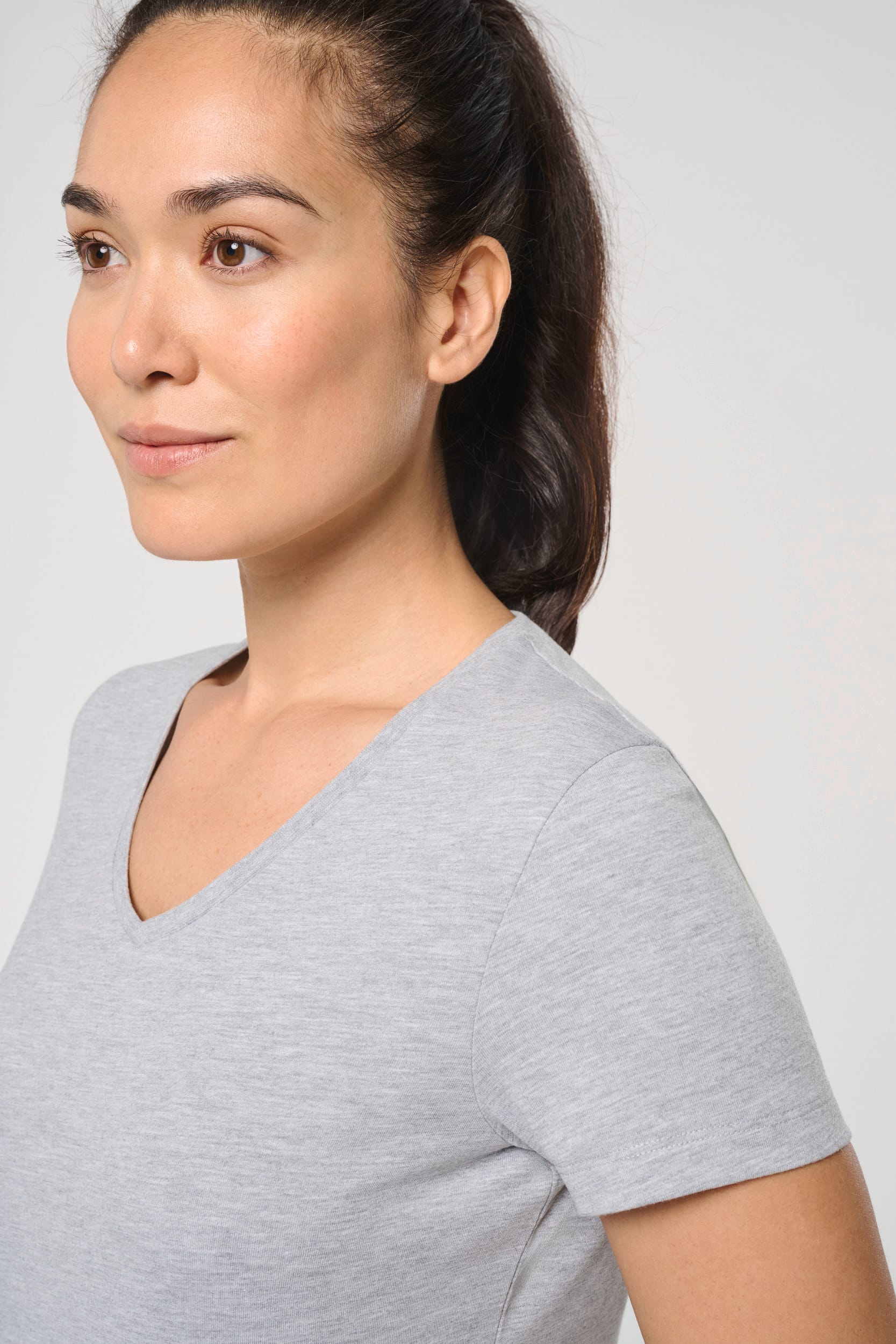 Ladies' Antibacterial V-Neck T-Shirt | WK317