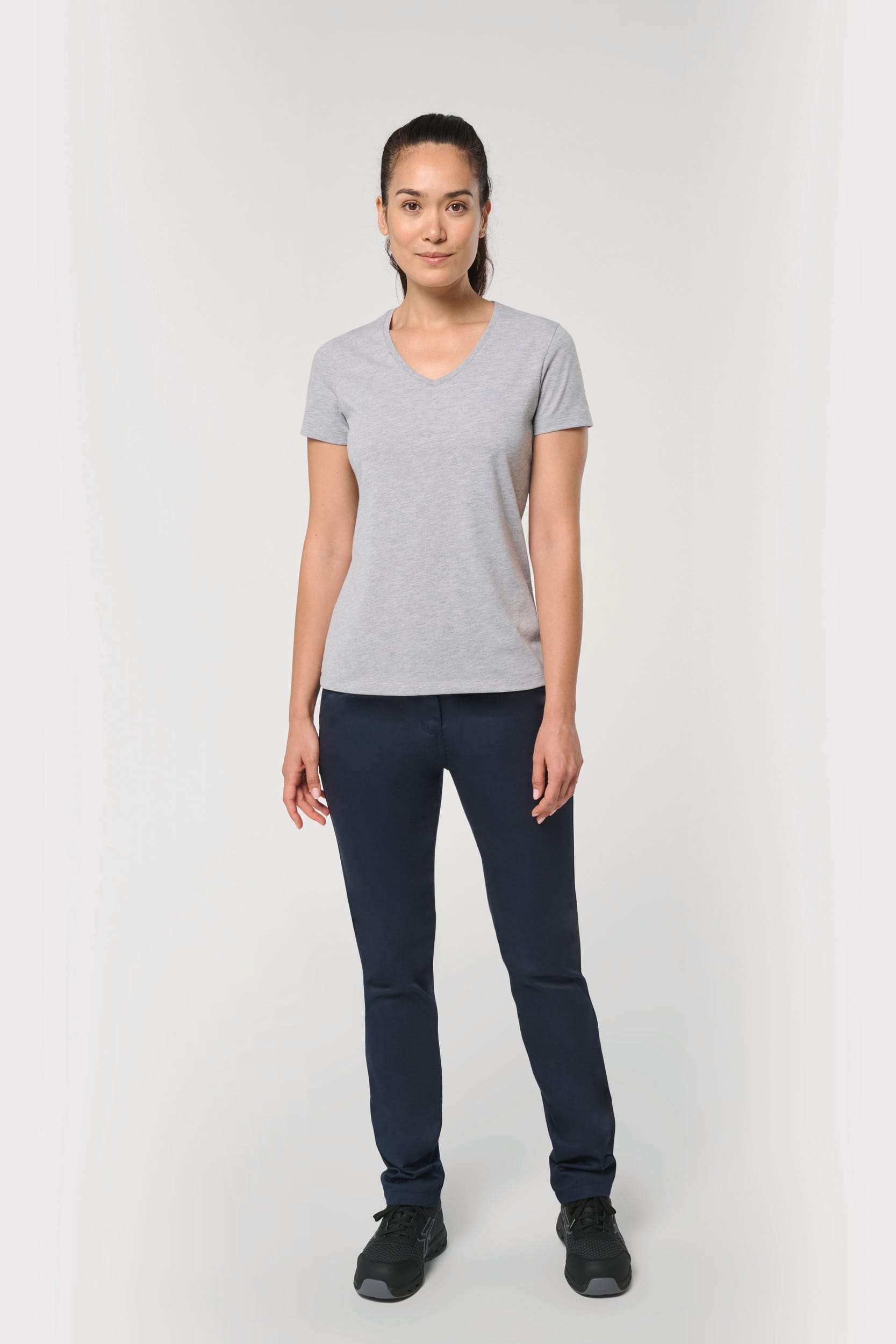 Ladies' Antibacterial V-Neck T-Shirt | WK317