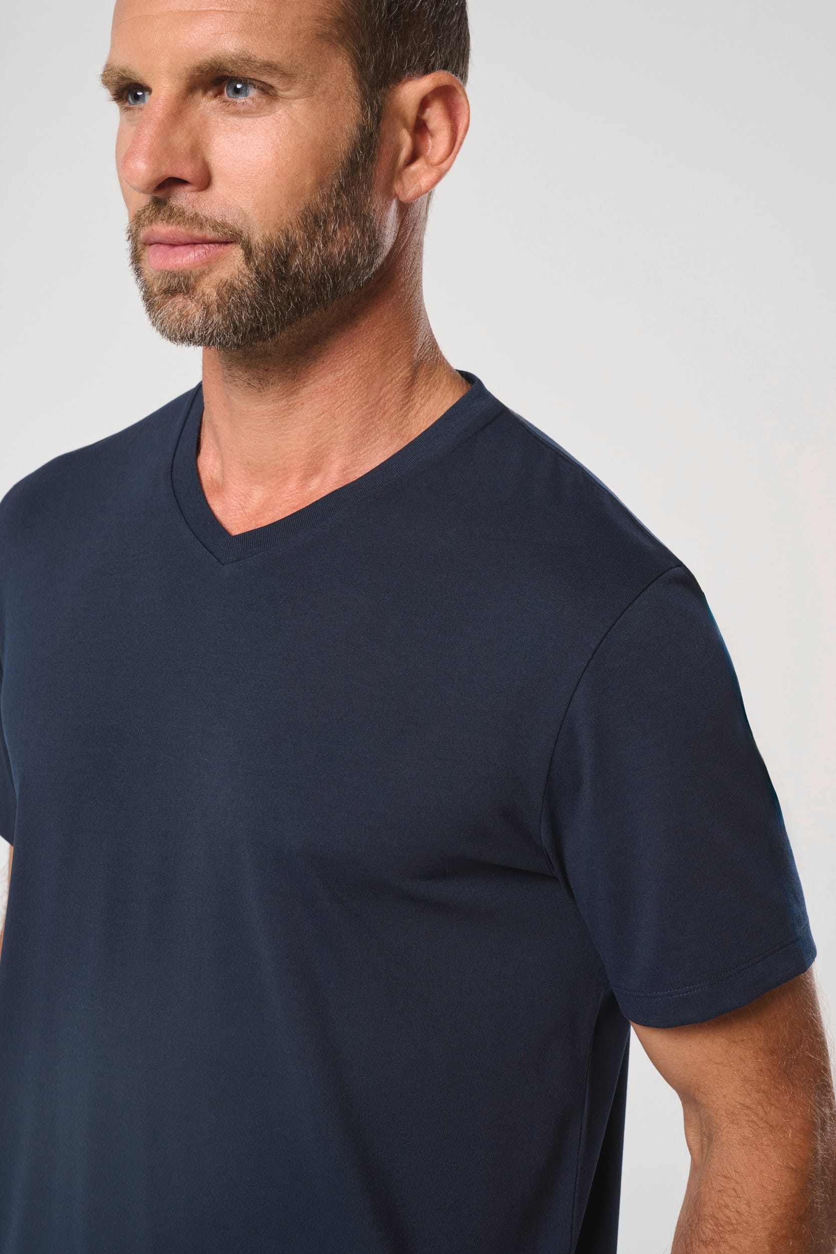 Men's Antibacterial V-Neck T-Shirt | WK316