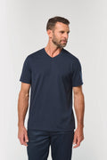 T-shirt antibatterica da uomo con scollo a V | WK316