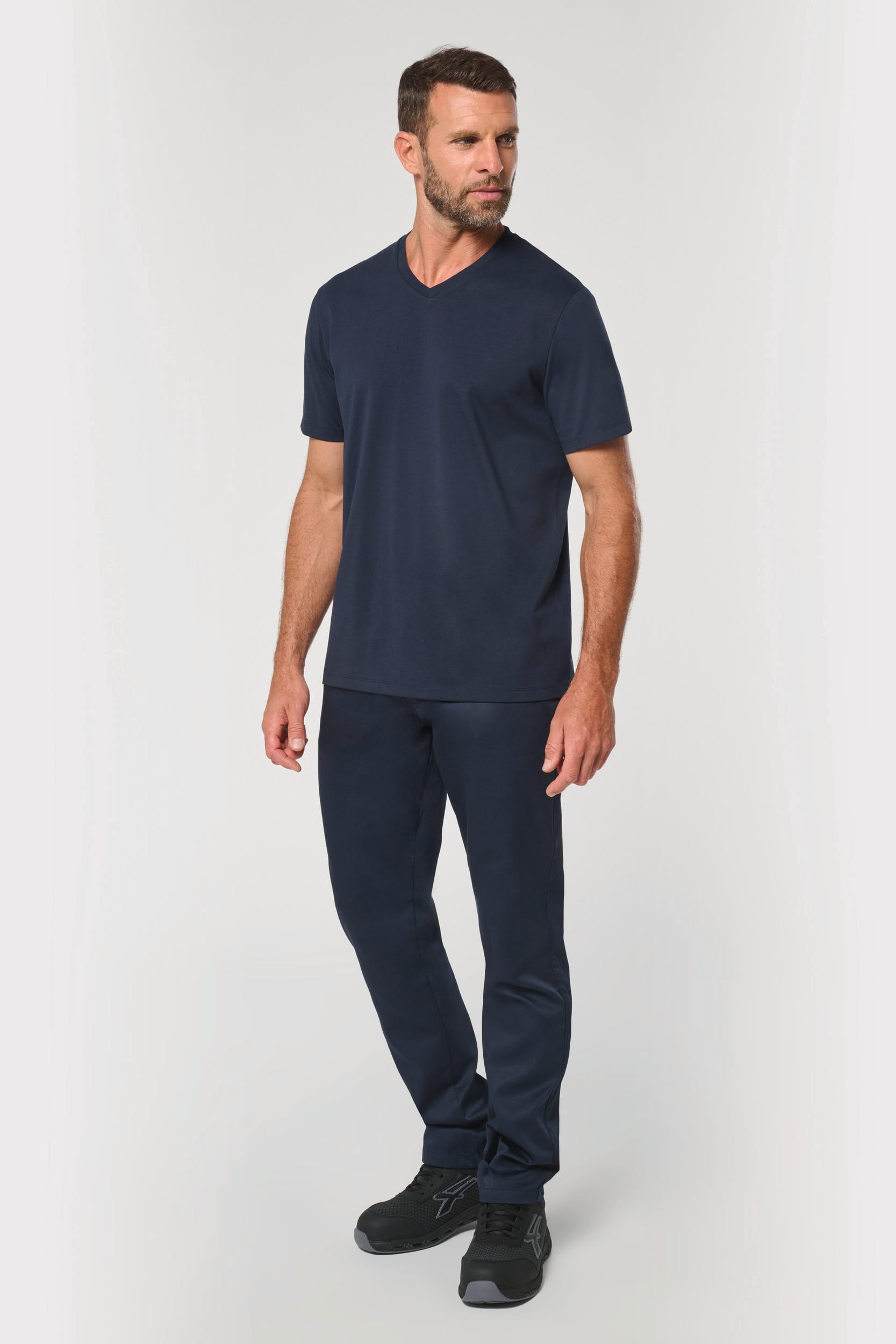 Men's Antibacterial V-Neck T-Shirt | WK316