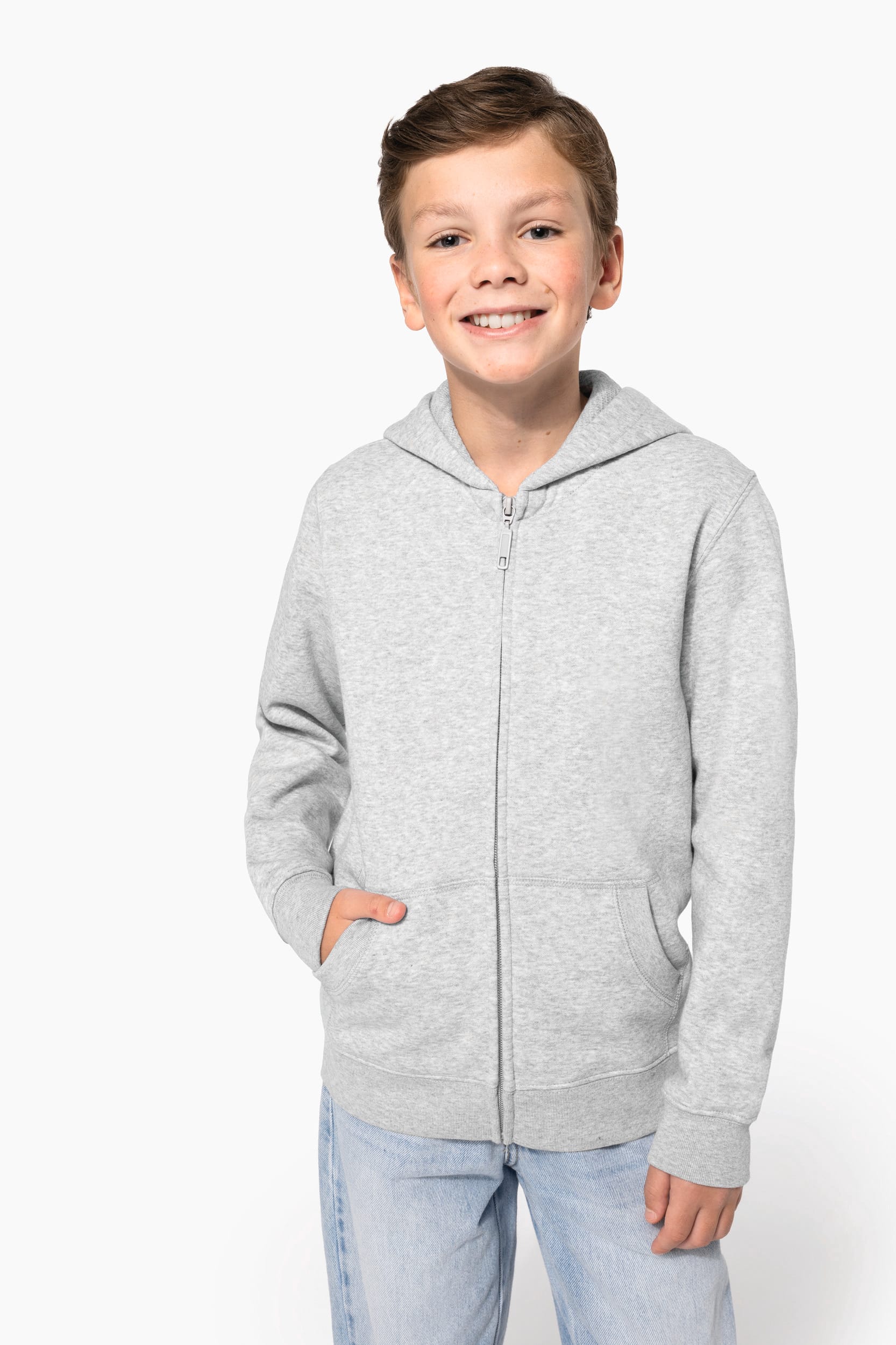 Kids' Recycled Full Zip Hoodie | K4045