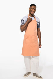 Organic Cotton Apron With Pocket - K8007