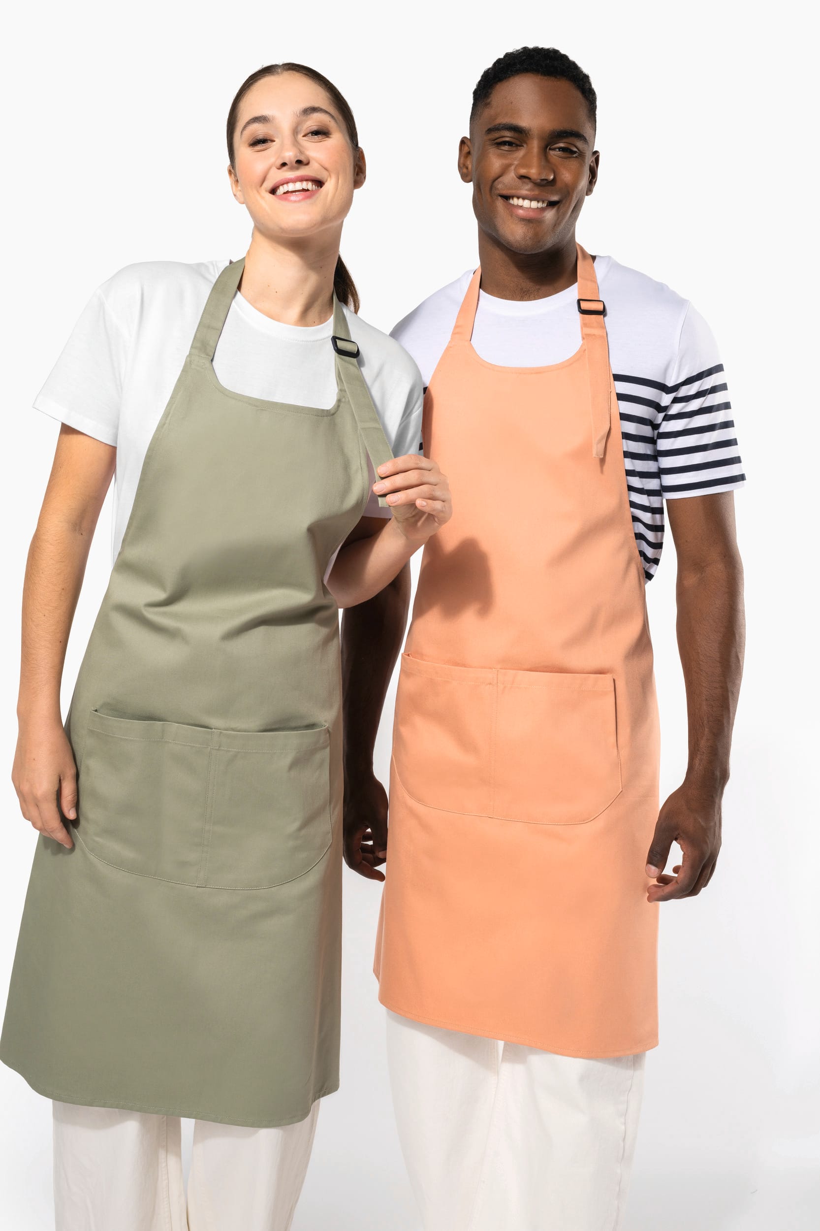 Organic Cotton Apron With Pocket - K8007