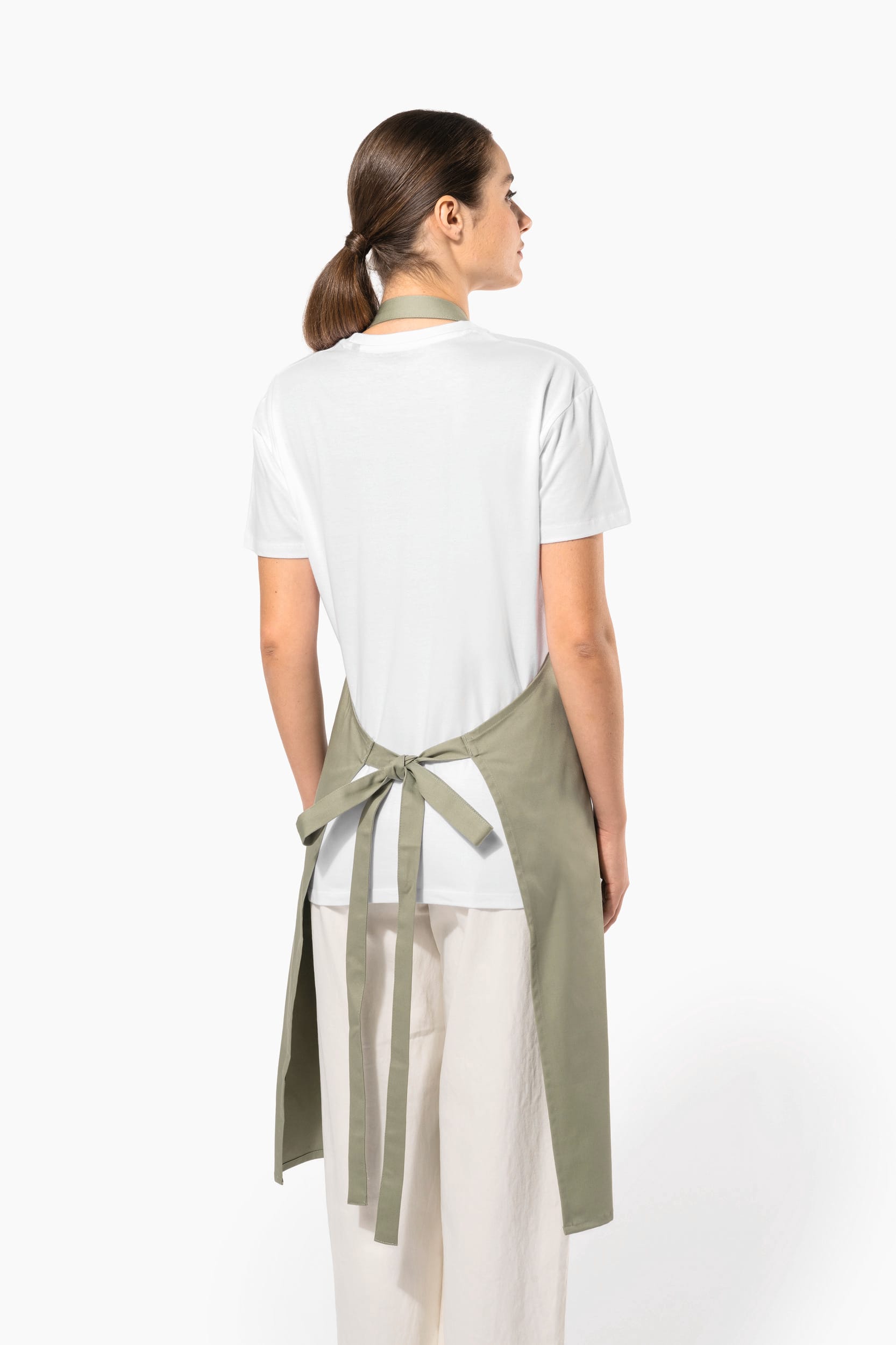 Organic Cotton Apron With Pocket - K8007