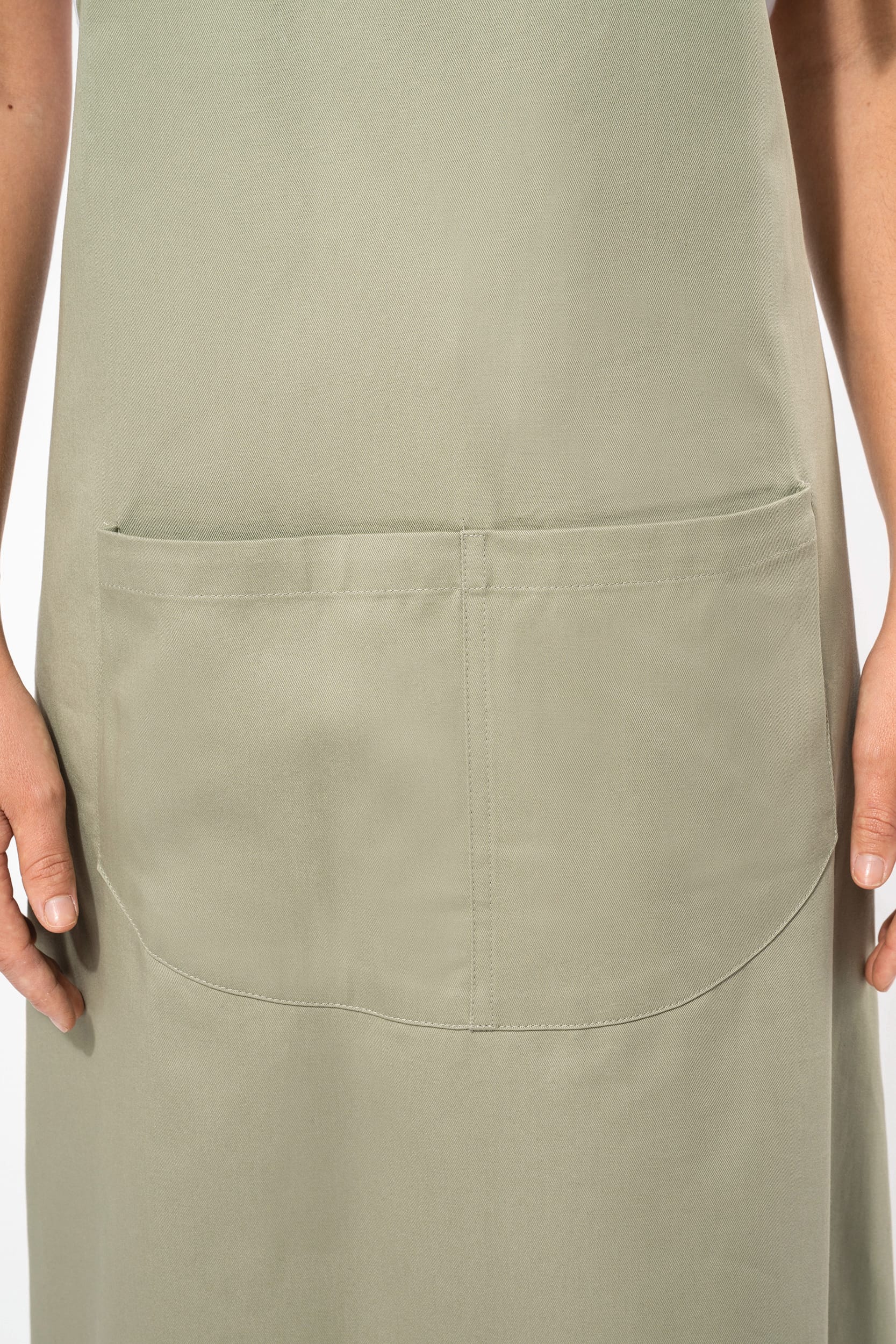 Organic Cotton Apron With Pocket - K8007