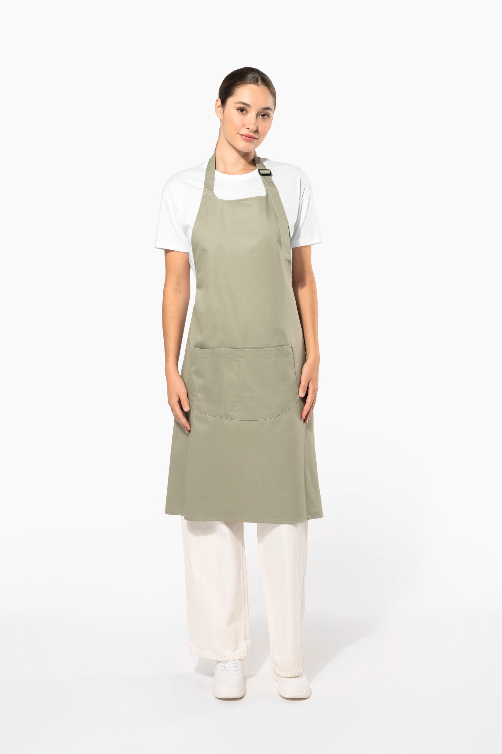 Organic Cotton Apron With Pocket - K8007