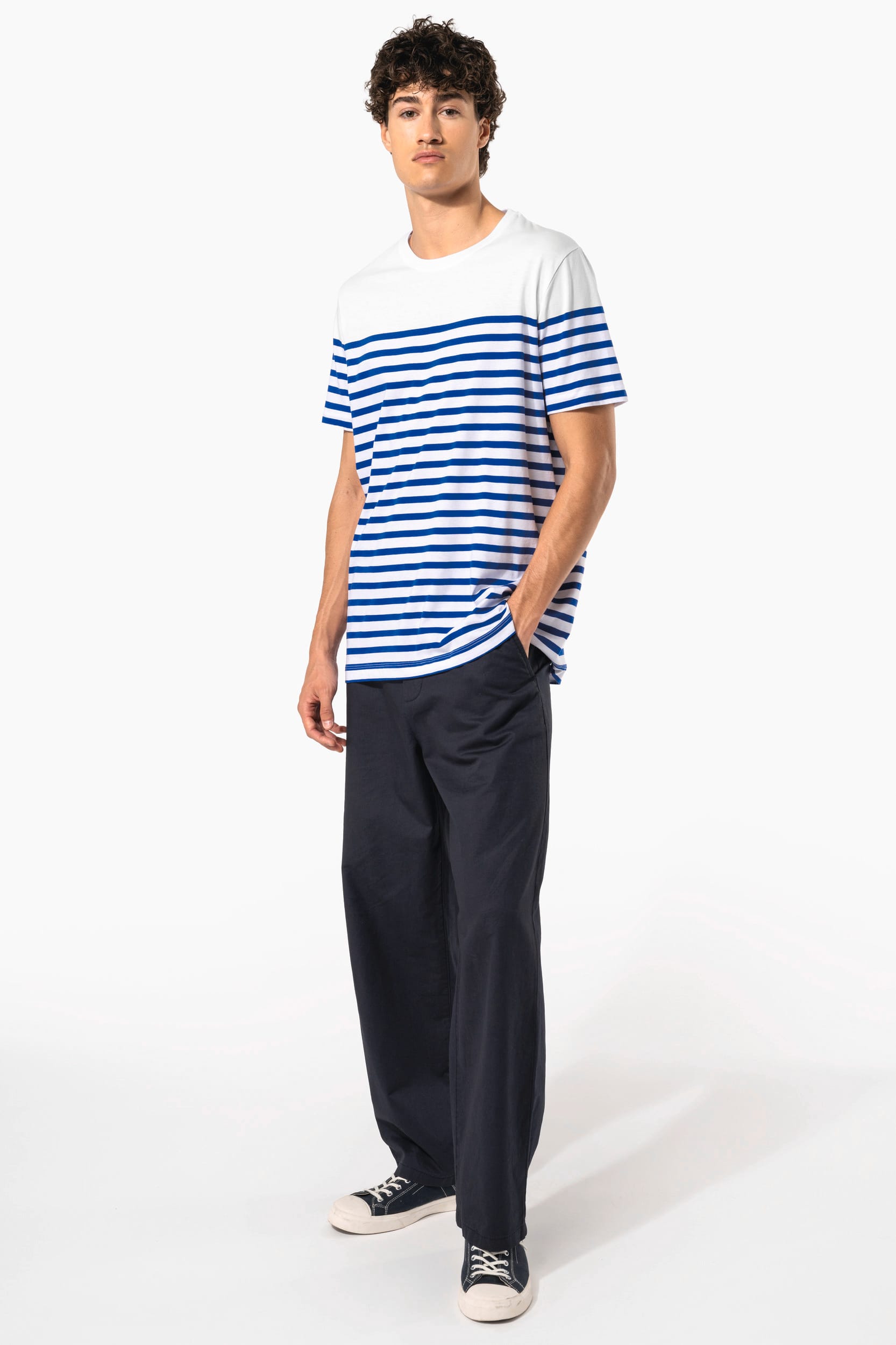 Men's Organic Crew Neck Sailor T-shirt - 160 g/m² - K3033