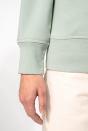 Sweat-shirt à manches raglan et col rond en coton biologique pour femmes - K481