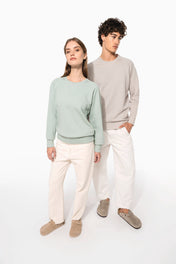 Sweat-shirt à manches raglan et col rond en coton biologique pour femmes - K481