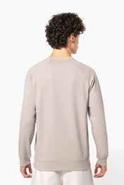 Sweatshirt à manches raglan et col rond en coton biologique pour homme - K480