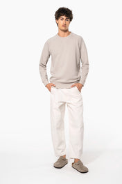 Sweatshirt à manches raglan et col rond en coton biologique pour homme - K480