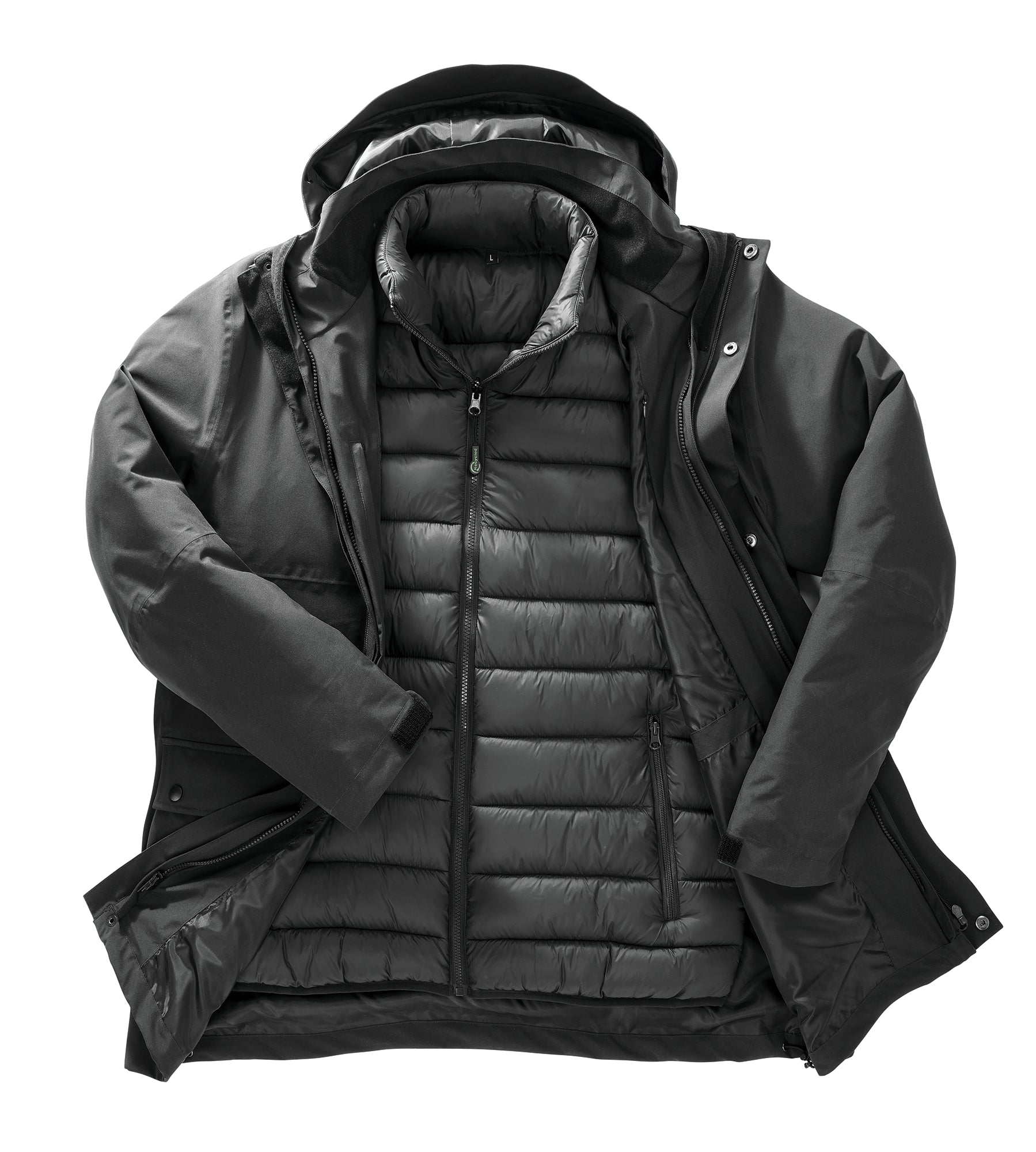 Piumino impermeabile 3-in-1 in poliestere ripstop riciclato | R920X